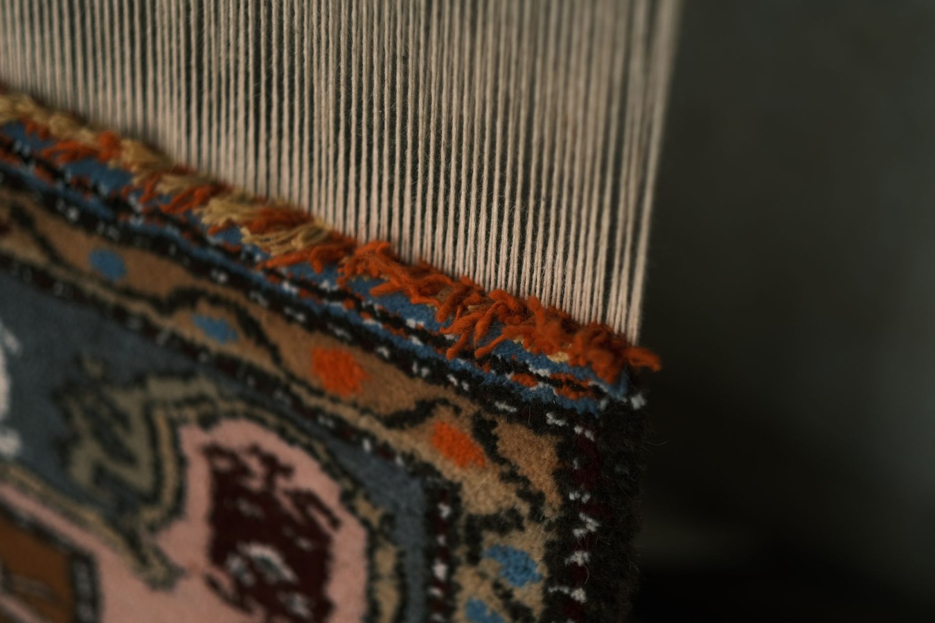 Before-and-after carpet cleaning comparison showing damaged and restored carpet
